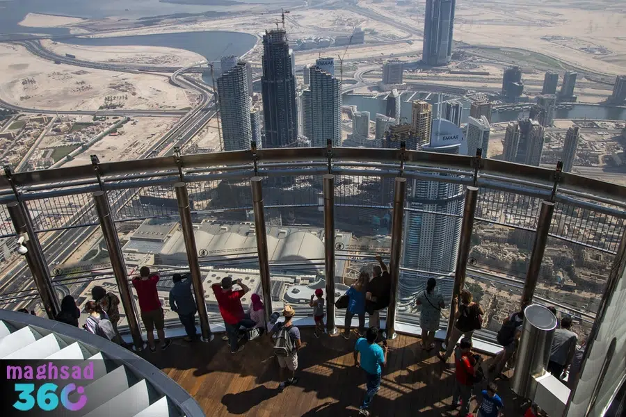 بام‌ها یا سکوهای دید برج خلیفه دبی
