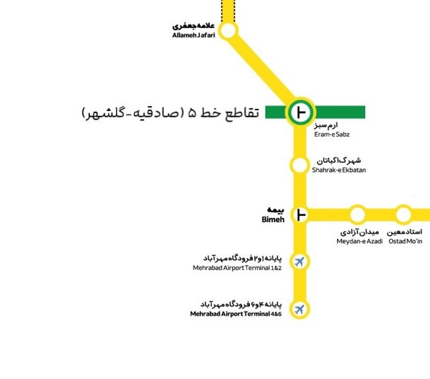  خط انشعابی فرودگاه مهرآباد
