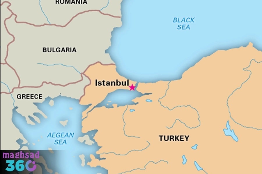 نقشه شهر استانبول ترکیه