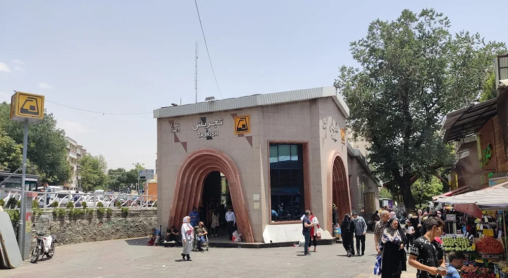 نقشه مترو تجریش